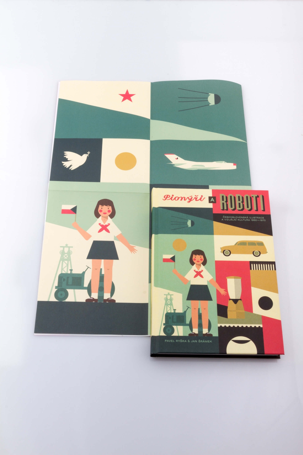 illustrations for the book Pionýři a roboti (Pavel Ryška, Paseka, FaVU VUT Brno)