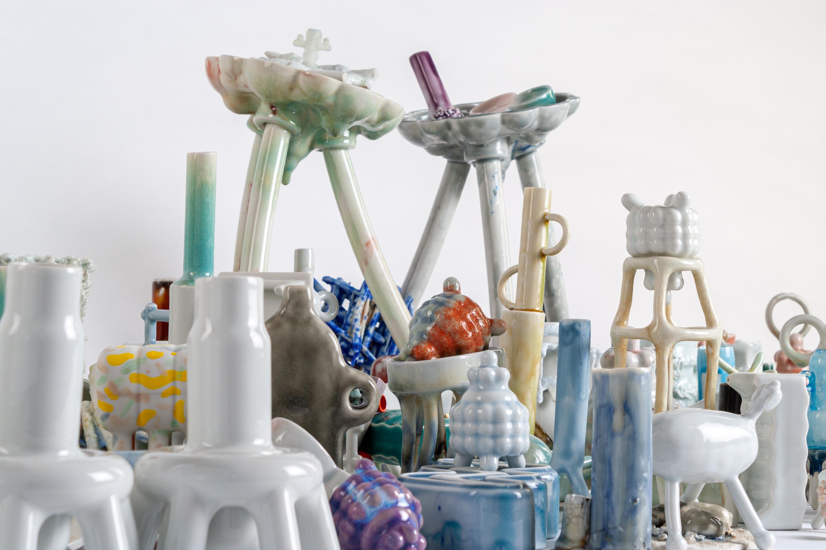 kolekce porcelánových objektů Do králičí nory