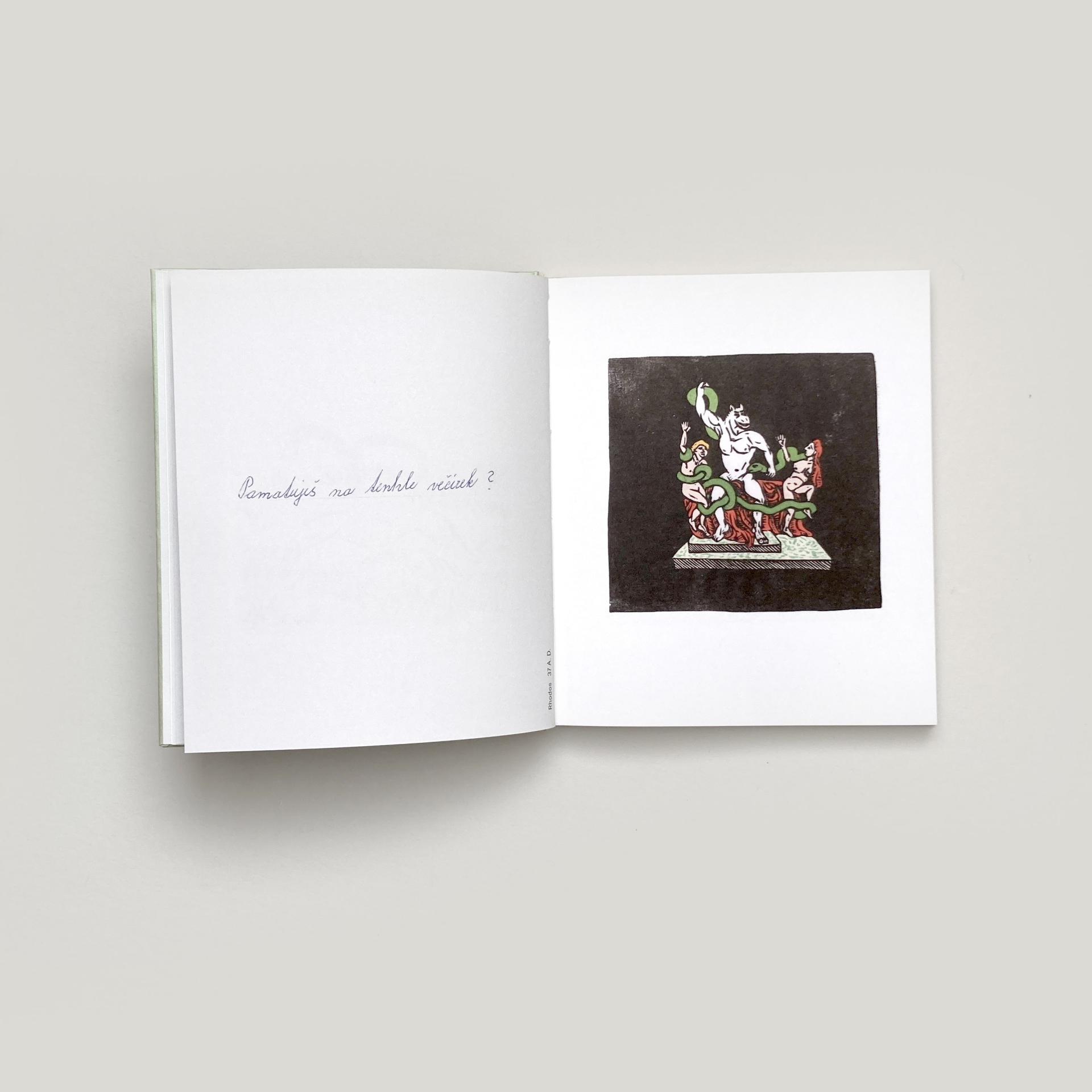 illustrations for her original book Kůň a had. Milníky a momentky (Baobab)