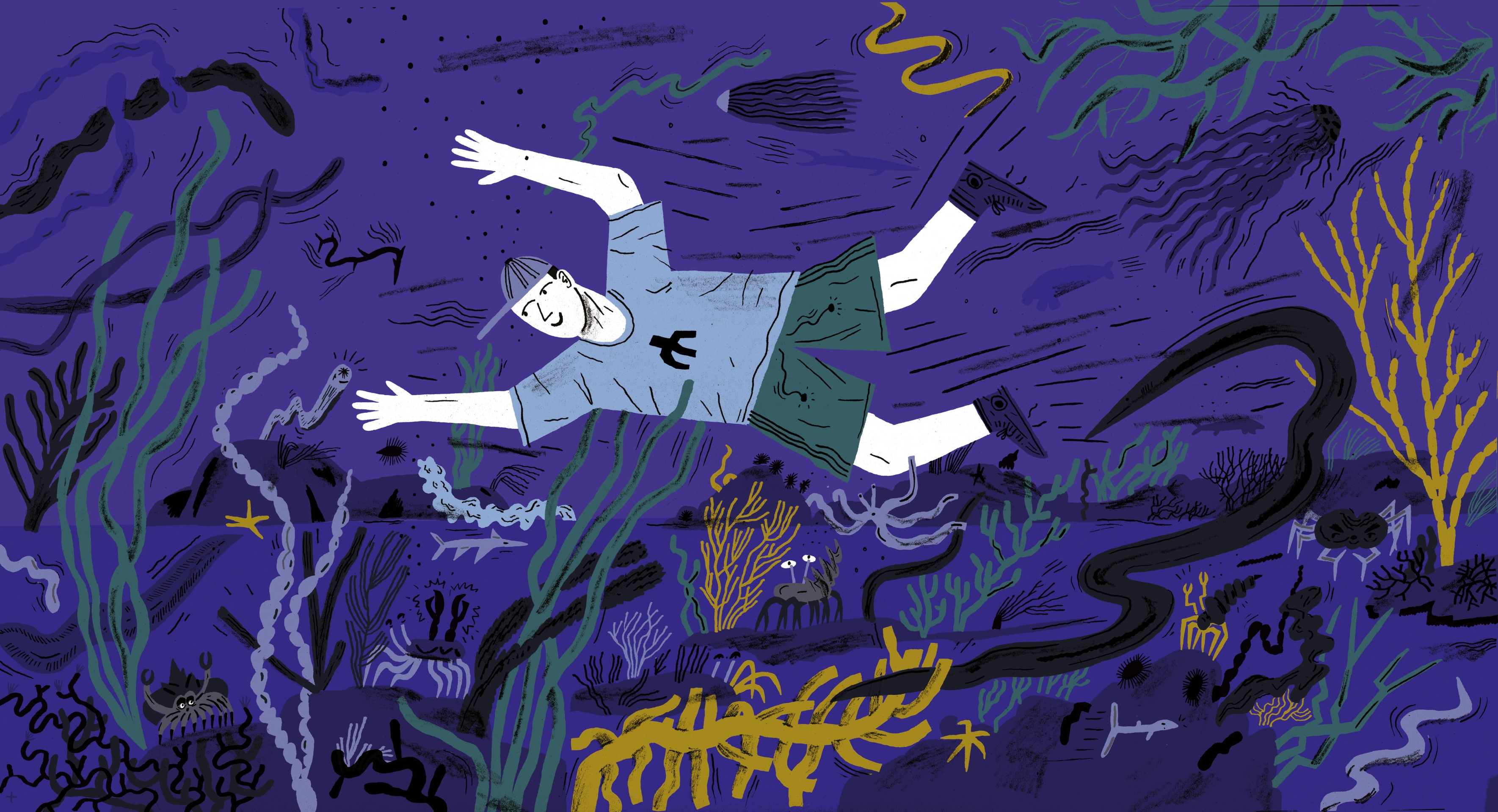 series of illustrations NE-U-VĚ-ŘI-TEL-NÁ fantasmagorie, illustrations for the books Co je vlastně design? (Kateřina Přidalová, UMPRUM), Odsunuté děti (Jan Blažek, Marek Toman, Post Bellum) and Kluk v ohni (Marka Míková, Cesta domů)