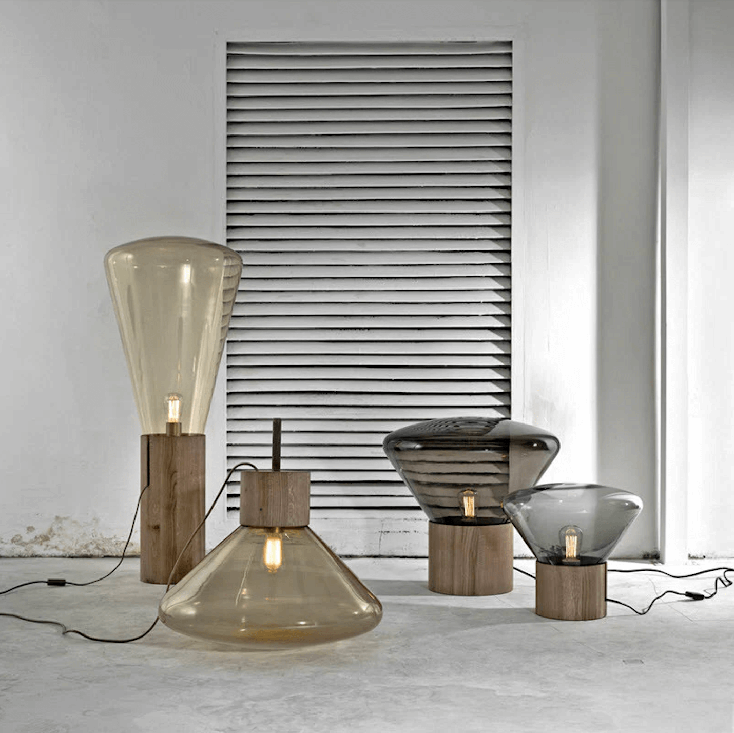 Muffins lightings (Brokis), Stix table and shelf system