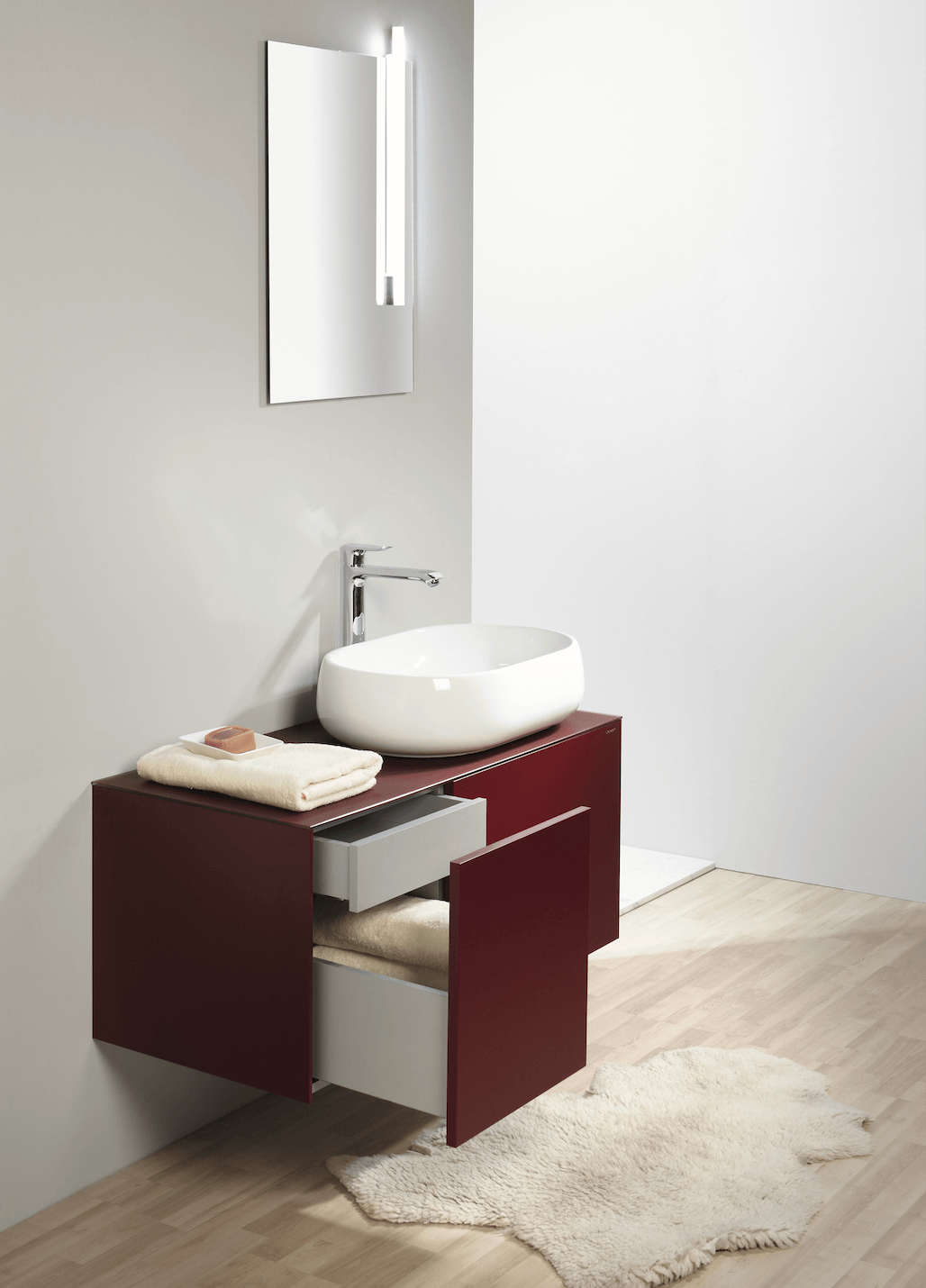 bathroom concept (Lucie Le Guen) and Zoom bathroom furniture collection (René Novák)