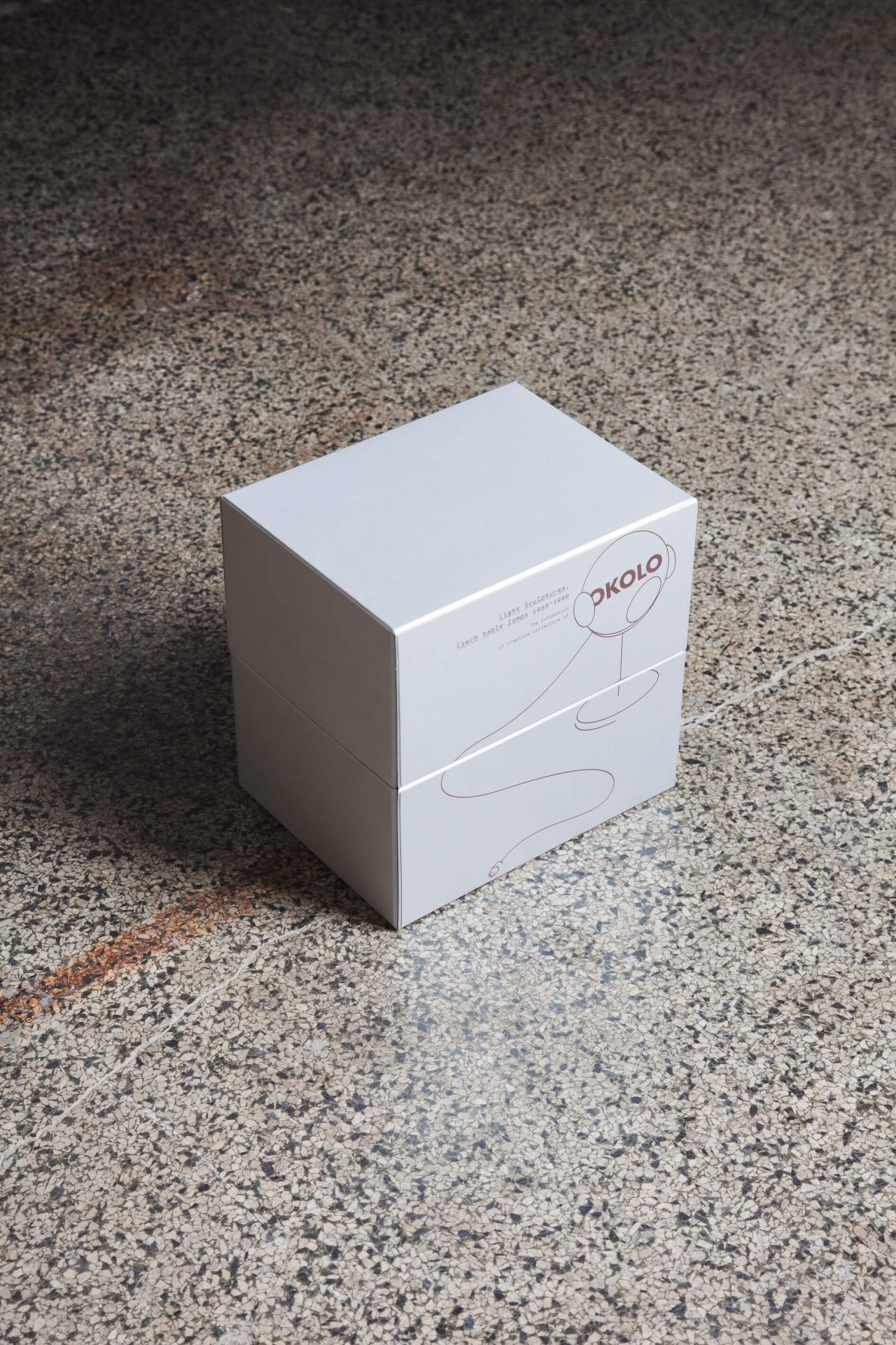 graphic design for the Light Scultpures exhibition in a box