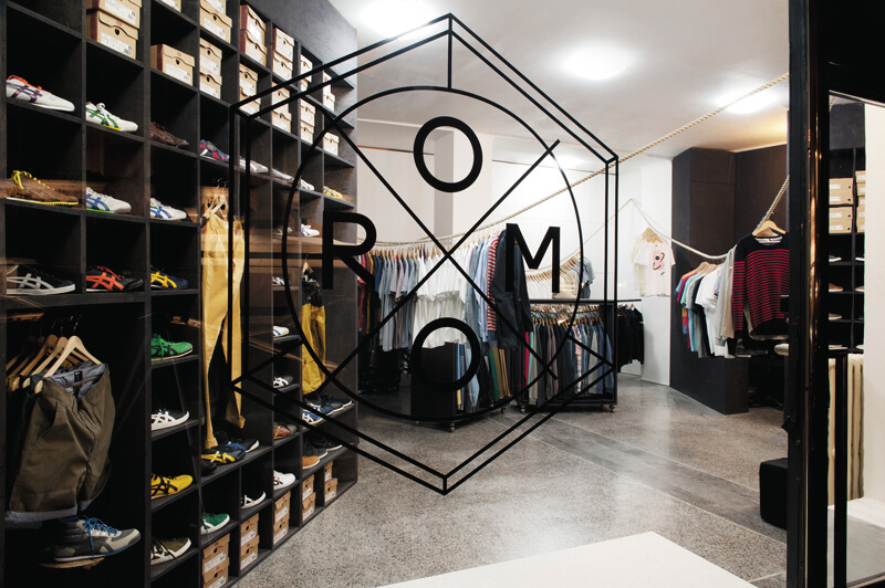concept of a menswear store (Studio Skvadra, Anymade Studio)