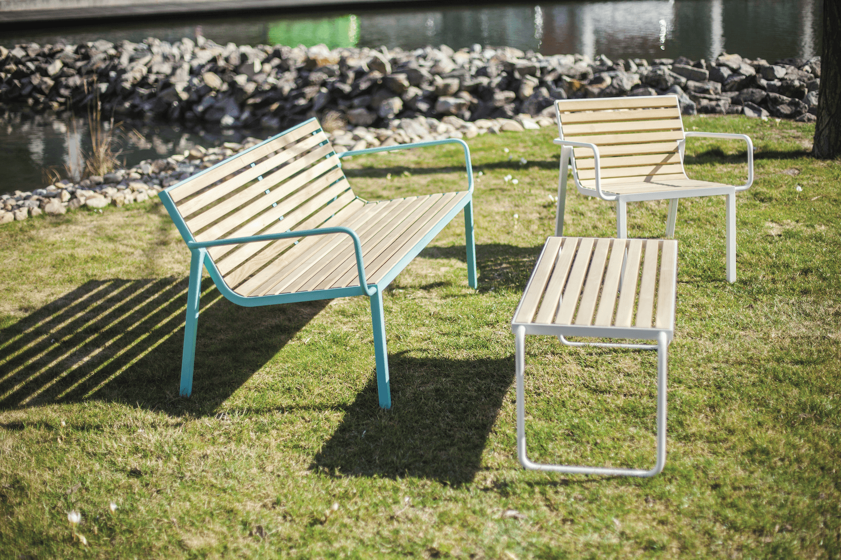 Manta collection of outdoor furniture (Lucie Koldová) and Stack collection of outdoor furniture (Lucia Lehrer, David Karásek)