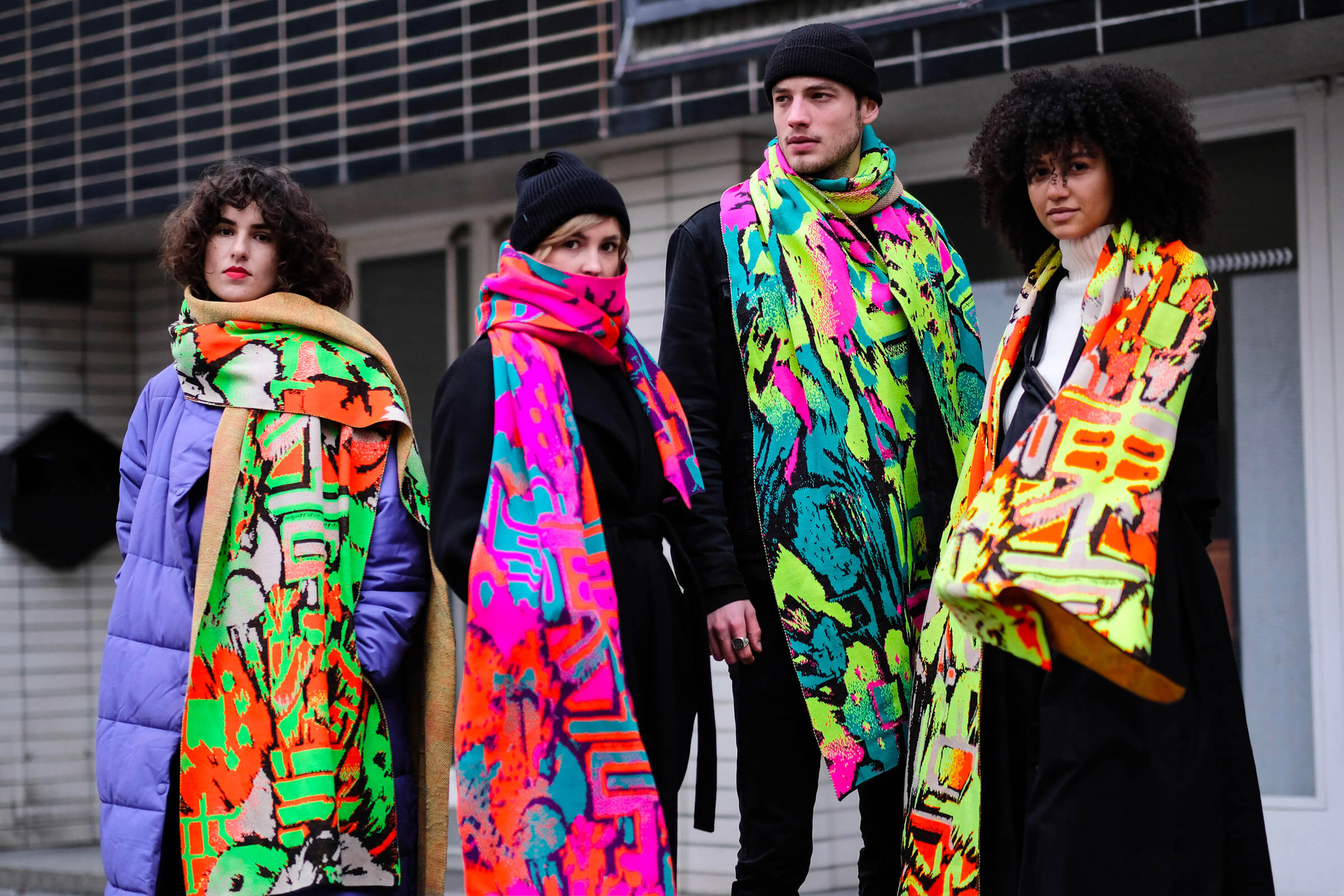 knitted Infinity Scarfs (with Natálie Nepovímová)