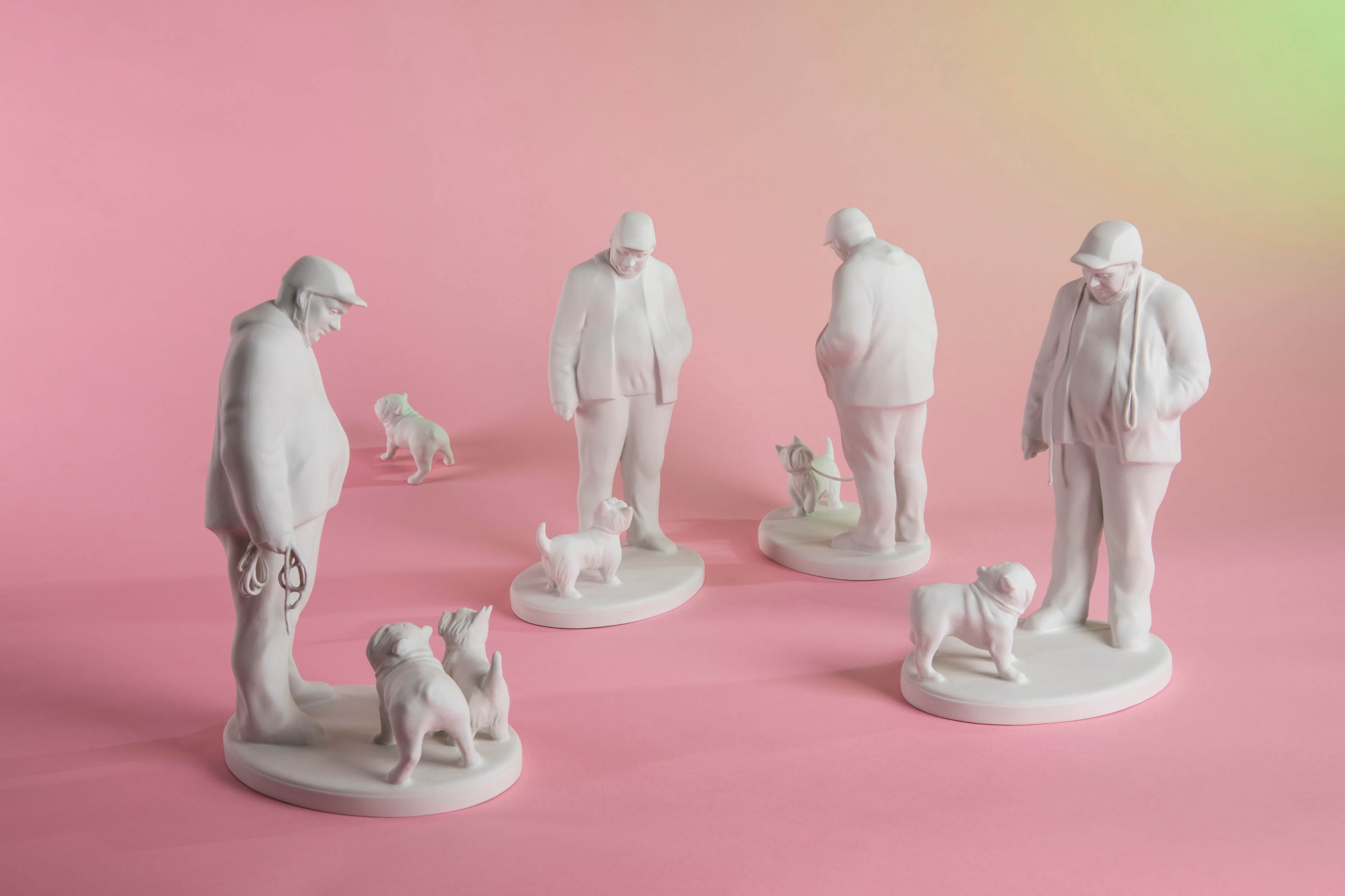 kolekce porcelánových sošek Alegorie Covidu