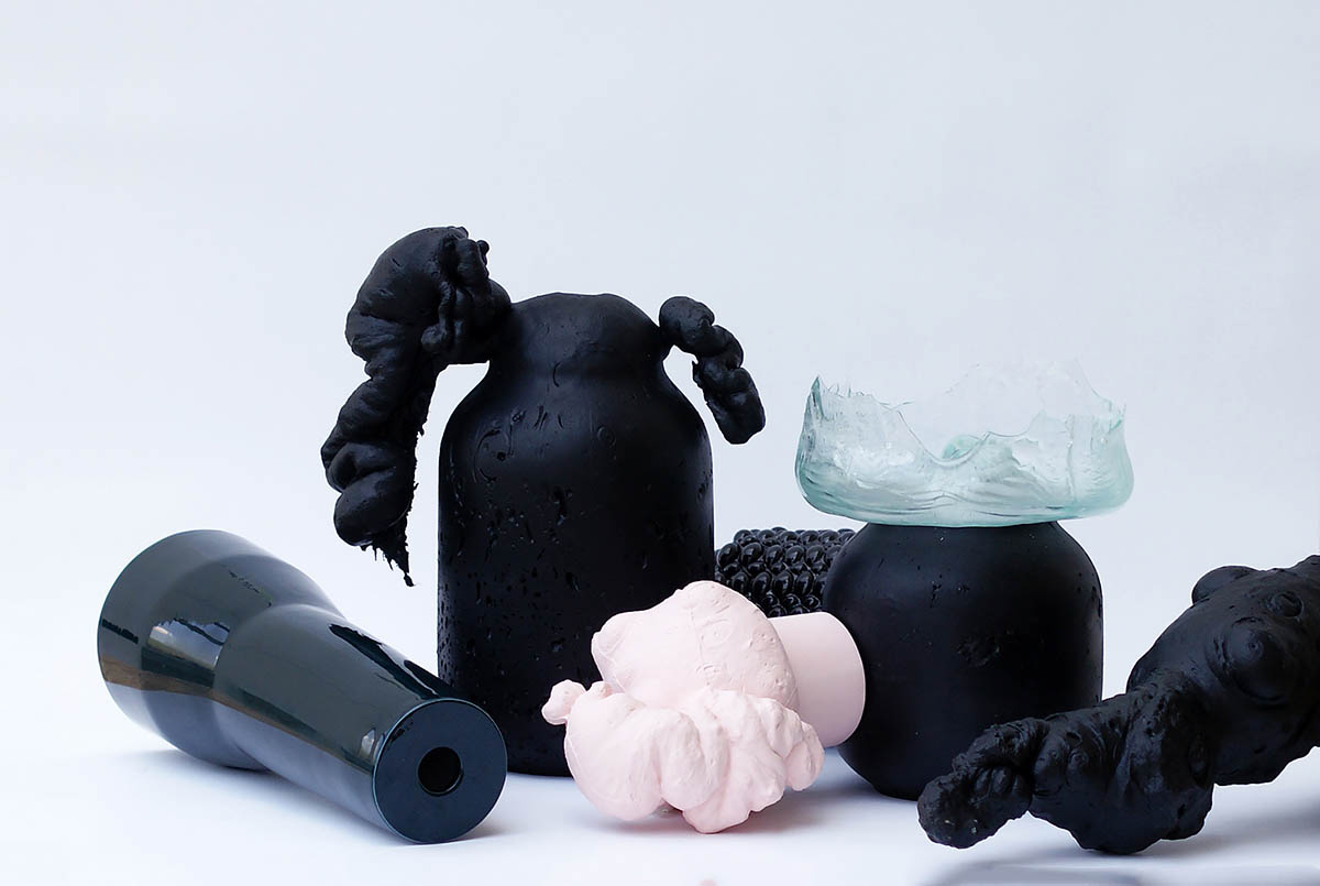 collection of glass ceramic objects