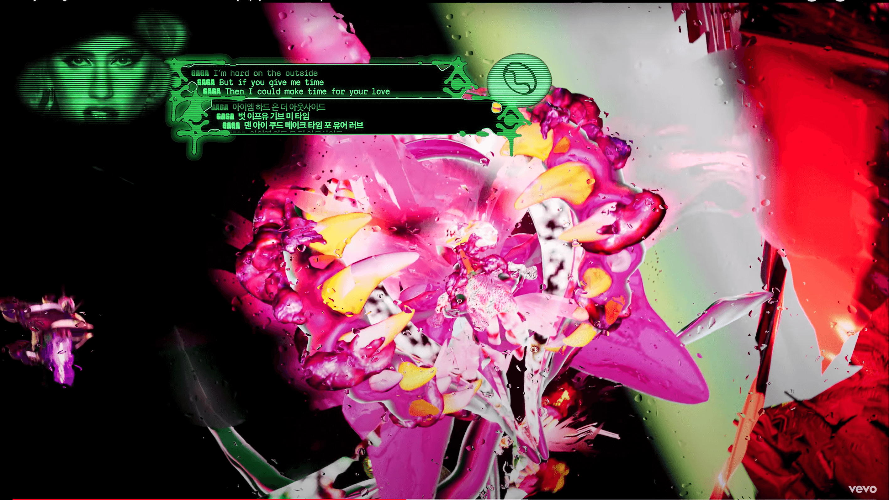 overlay UI design for the Blackpink Sour Candy music video (feat. Lady Gaga), posters for the Architectures of Nature lecture series and for the exhibition Filip Kůrka & Matouš Háša: Stopa hada (The Chemistry Gallery)