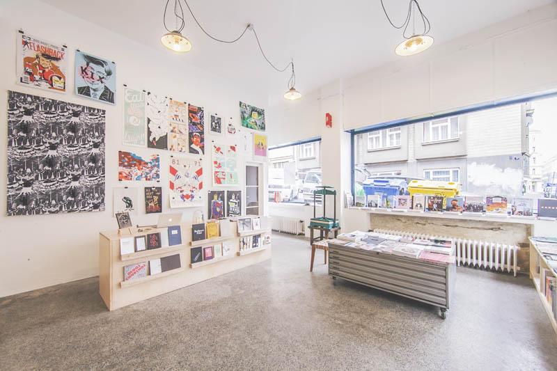 koncept knihkupectví a festival ilustrace LUSTR