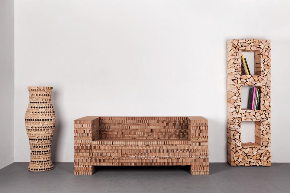 Star Track lighting (OMS, with Jan Mikoška), Snug armchair (Polstrin), Stone beverage set (Bomma) and Luxury Dwelling collection of furniture