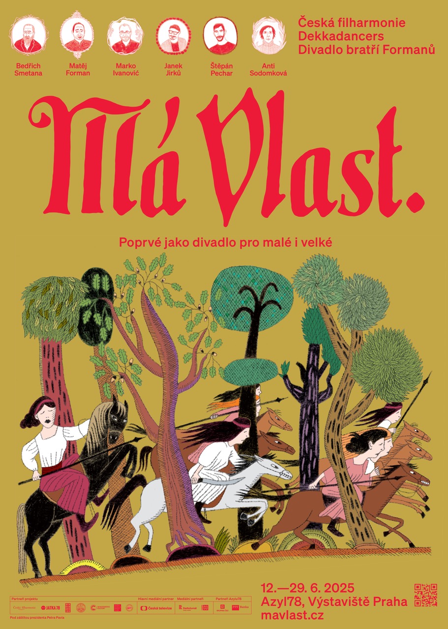 ilustrace k propagačním materiálům a kreslená opona pro inscenaci Má Vlast (Azyl 78), ilustrace pro instalaci Momentum of a Decision na Trienále designu a architektury v Miláně a knihy Ženská práce (Pavel Klusák, Host, spolupráce: Michaela Kukovičová