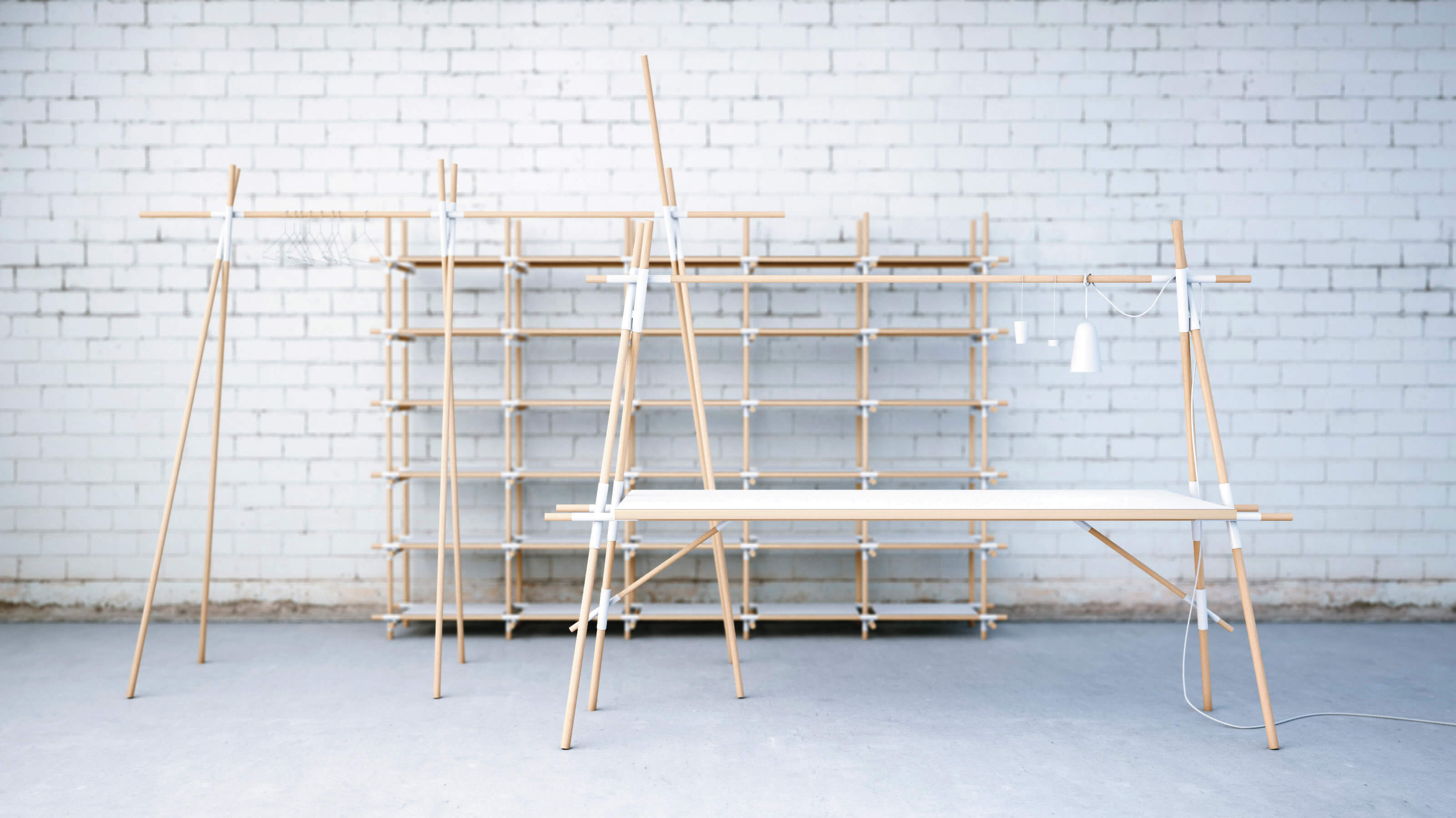 Circles collection (Cappellini) and 01 and 02 furniture building kits