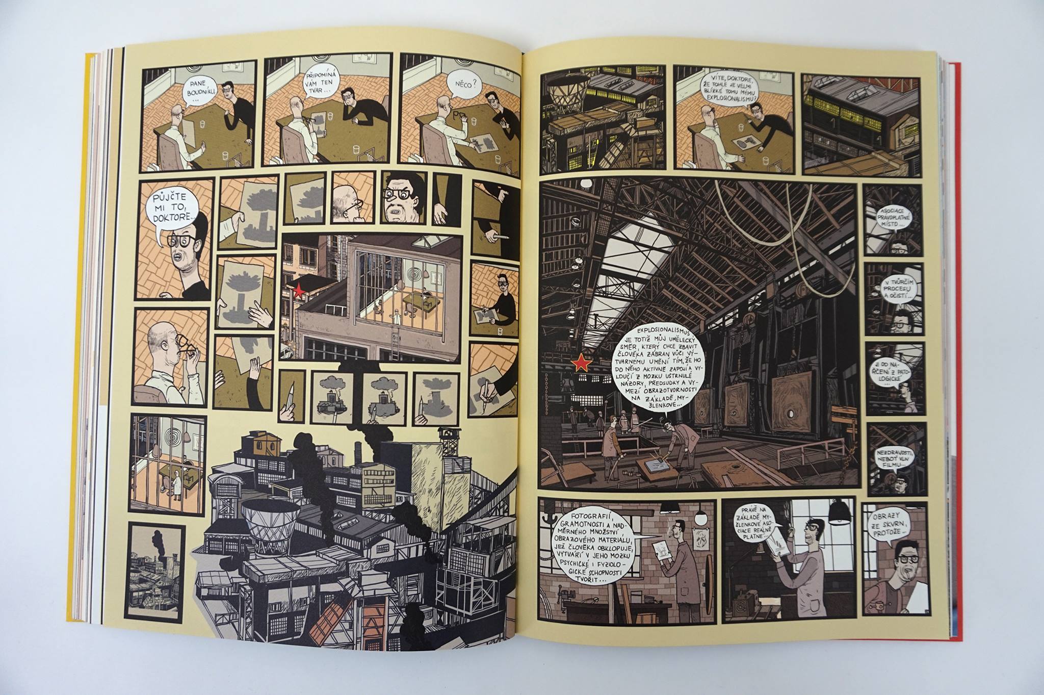 illustrations for the book Průvodce neklidným územím – Příběhy českého výtvarného umění 1900 –2015 (Ondřej Horák, Labyrint)