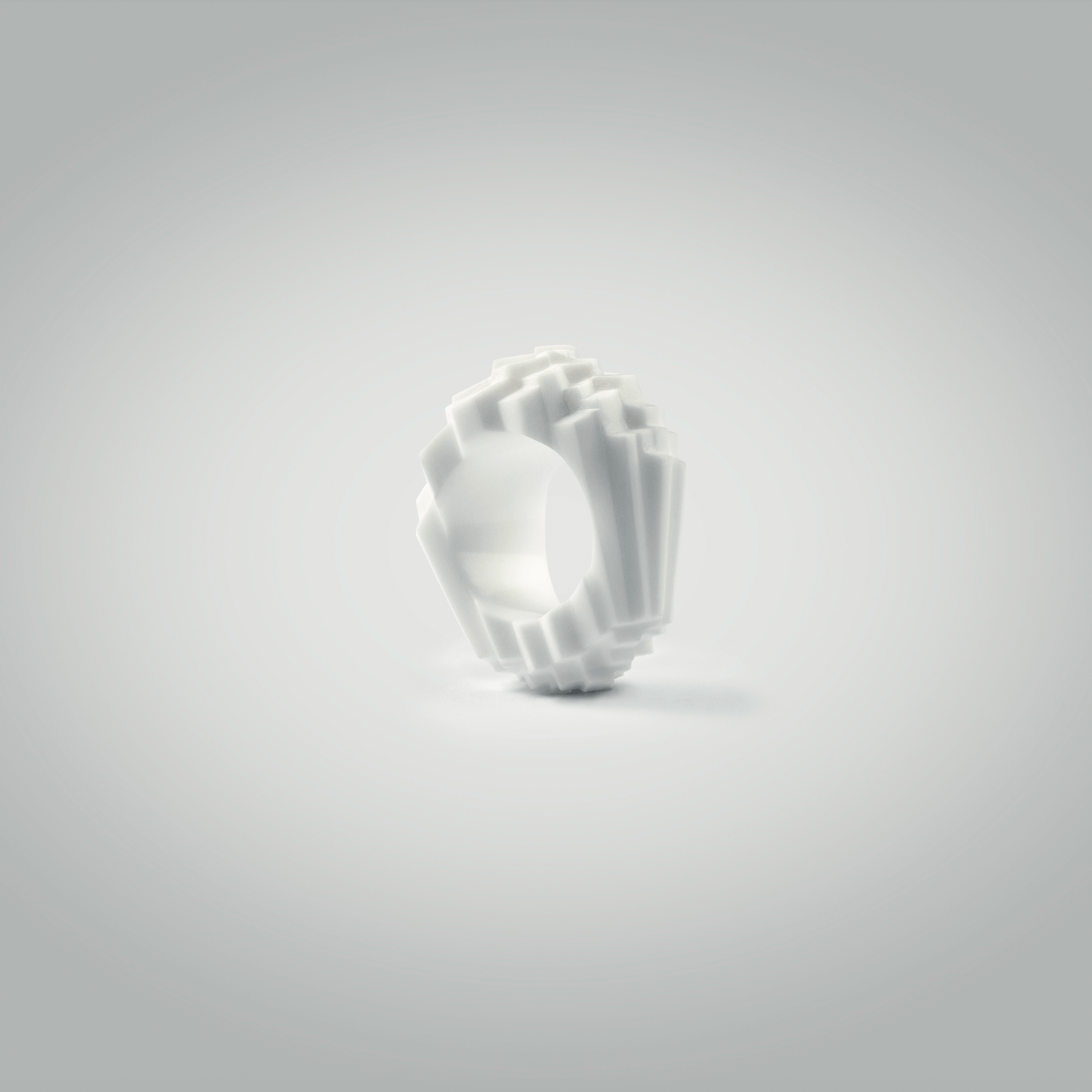 White rings and Pith necklaces