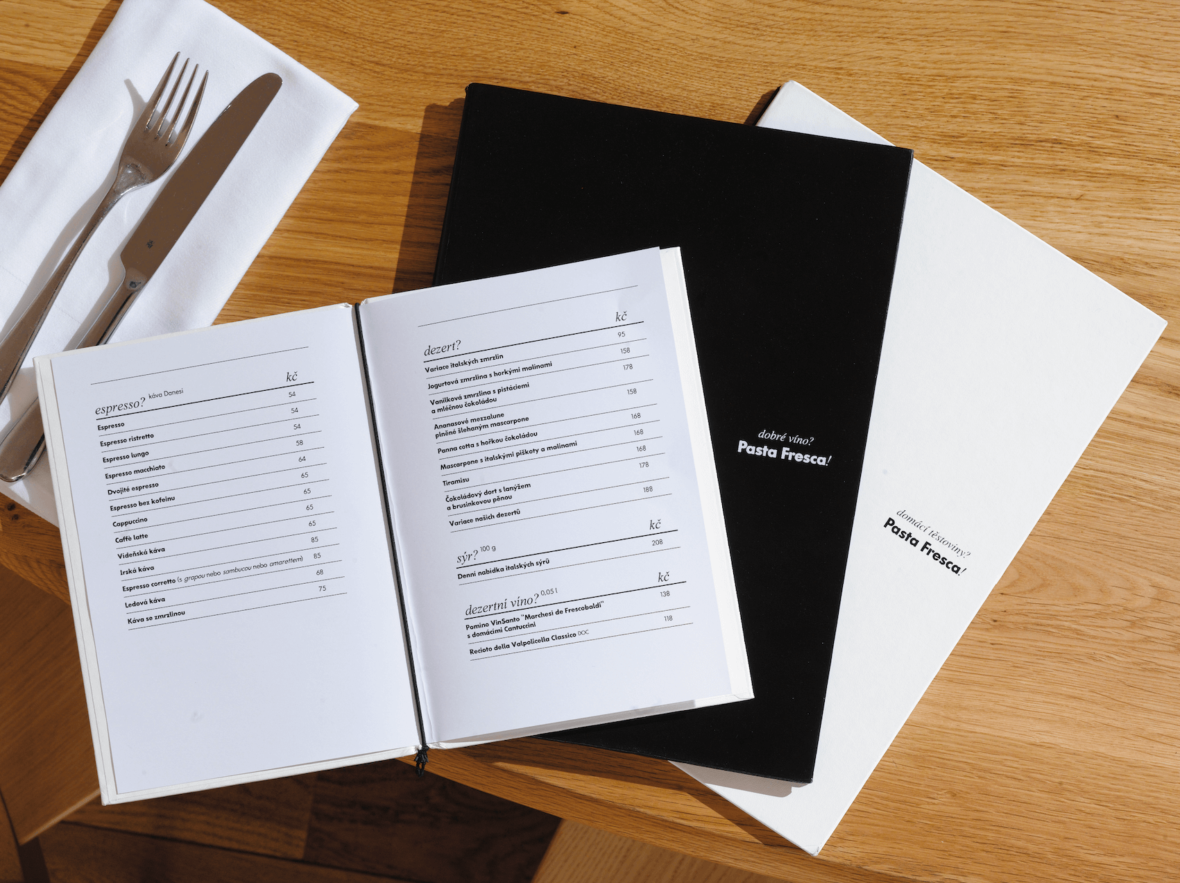 redesign of Ambiente restaurants and the book Naprej!