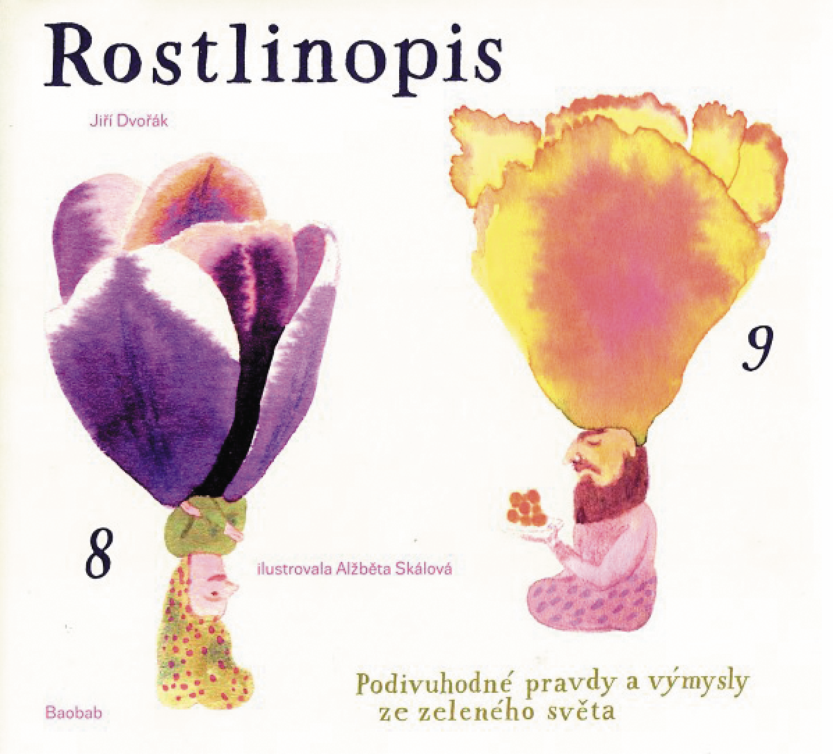 concept and graphic design for Baobab book publishers (Cirkus ulice, Rostlinopis)