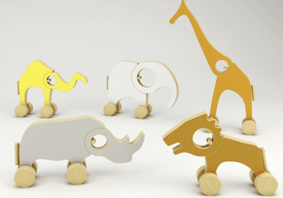 Era chair (TON), Káča lighting and Afrika collection of toys