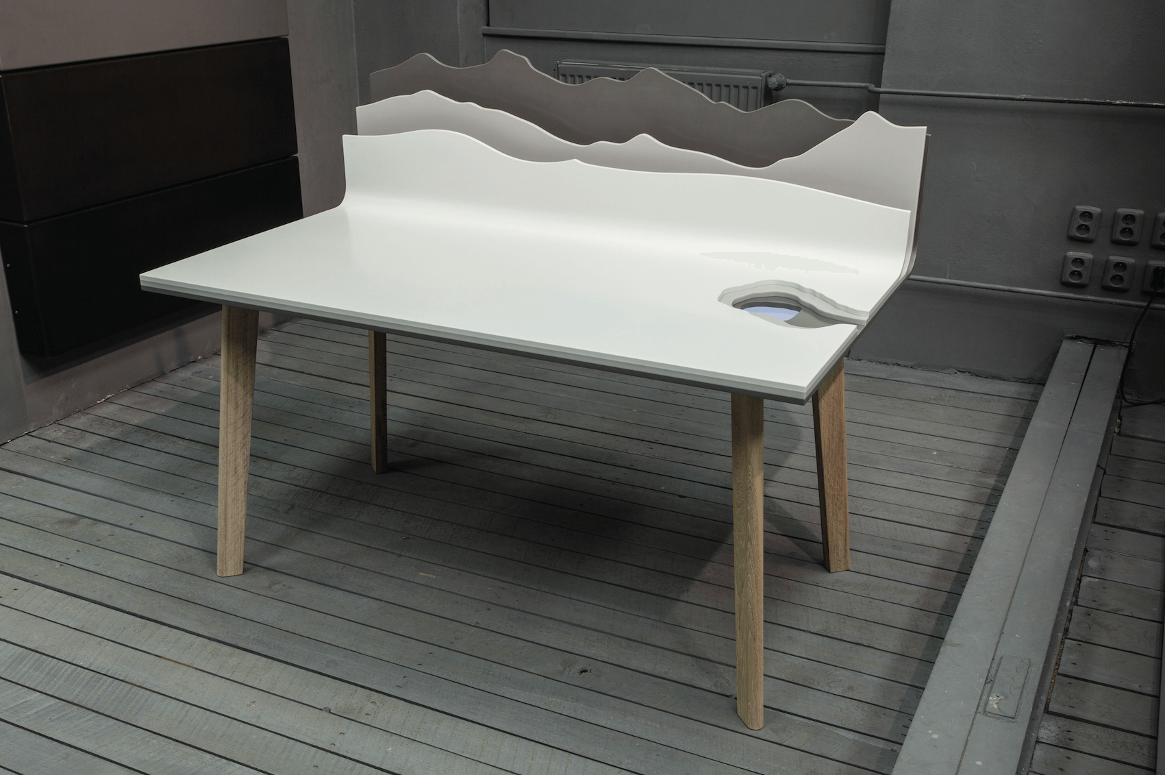 Personal Landscape table (Dupont Corian)