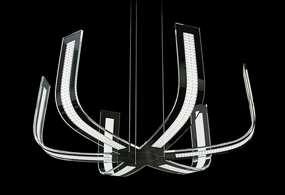 Element chandelier (Jaroslav Bejvl jr.), The Baterka floor lamp (Jakub Berdych), The Garden lights (Jiří Pelcl) and lighting objects for the Signal Festival (Jaroslav Bejvl jr.)