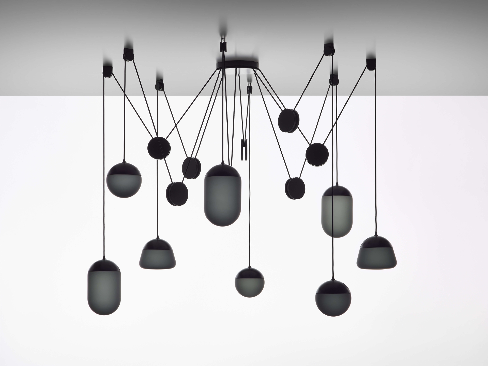 Bonbori collection of lightings (Fumie Shibata) and Planets collection of lightings (Vrtiška & Žák)
