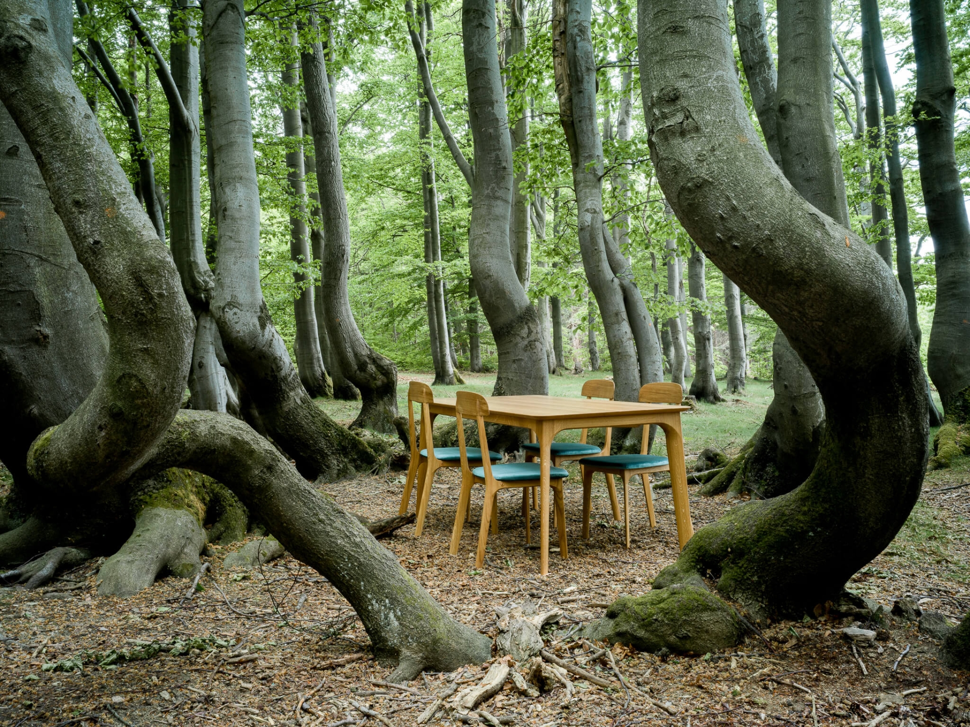 Elica chair and table (Pavel Kaplan, Václav Mlynář)
