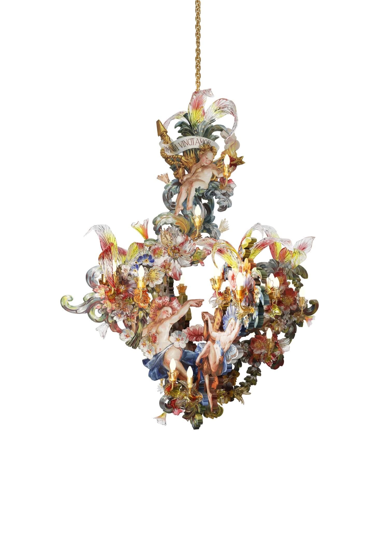 svítidla Memento Mori (Maxim Velčovský) a Omnia Vincit Amor (Raja Schwahn-Reichmann) a instalace Symphony pro Dubai Opera (Libor Sošťák)