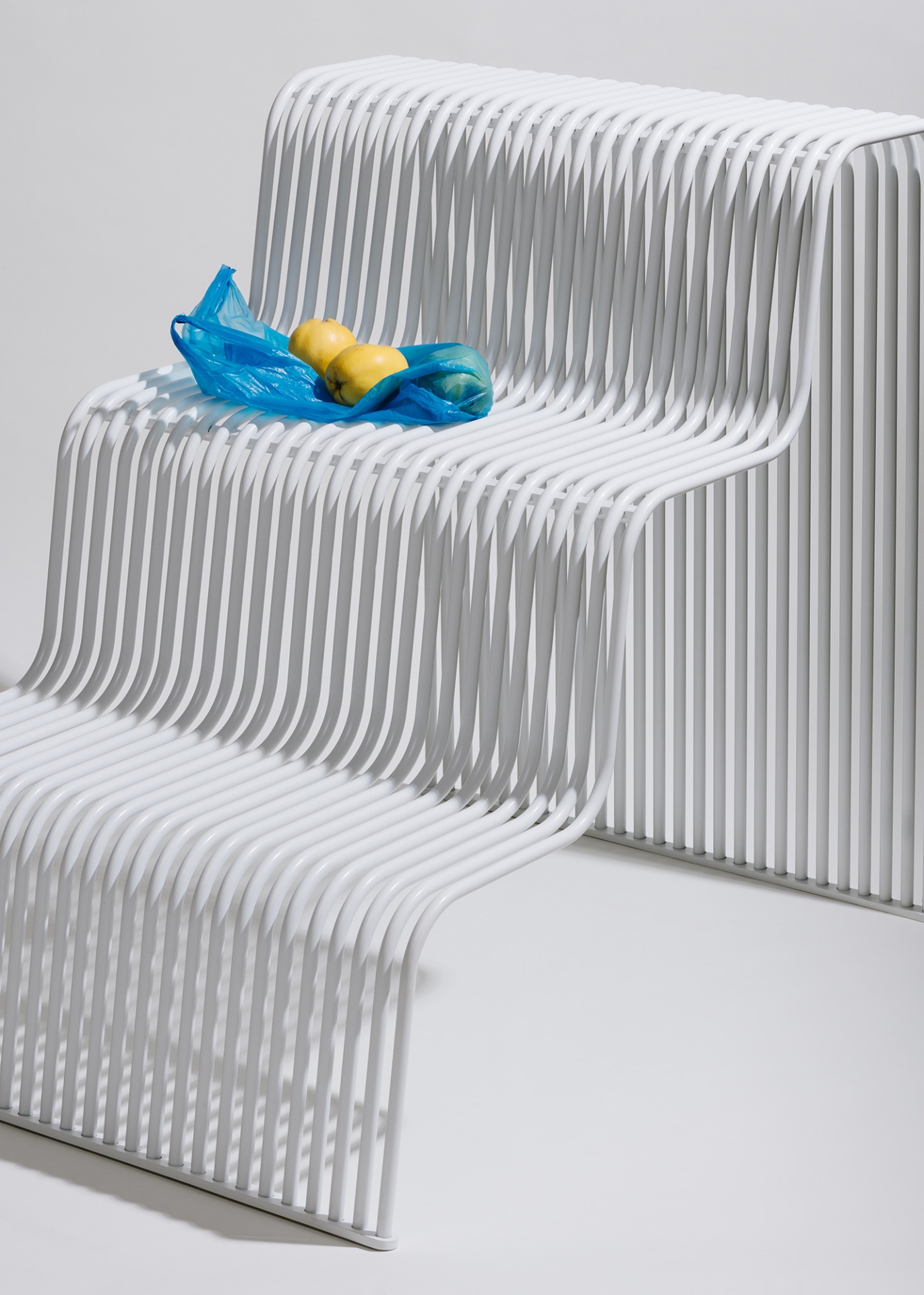 Cocon chair (Lucie Koldová), Steps bench (Hermann & Coufal)