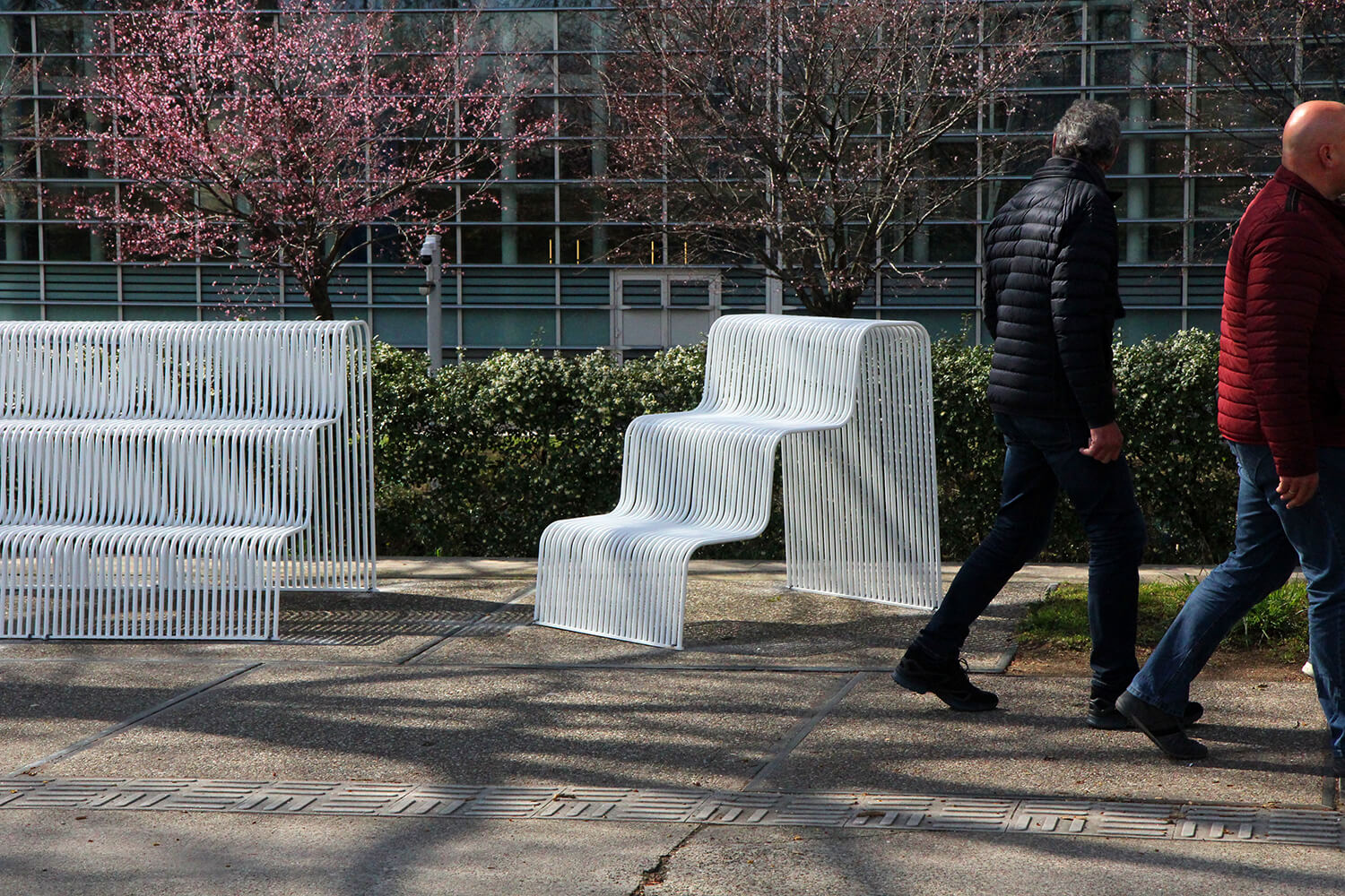 Cocon chair (Lucie Koldová), Steps bench (Hermann & Coufal)