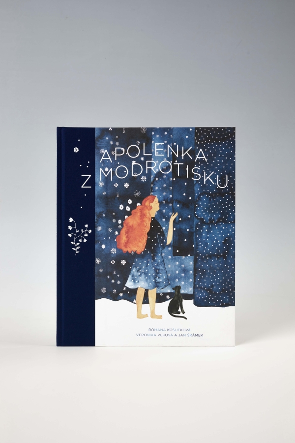 ilustrace pro knihu Apolenka z modrotisku (Romana Košutková, Galerie výtvarného umění v Hodoníně)
