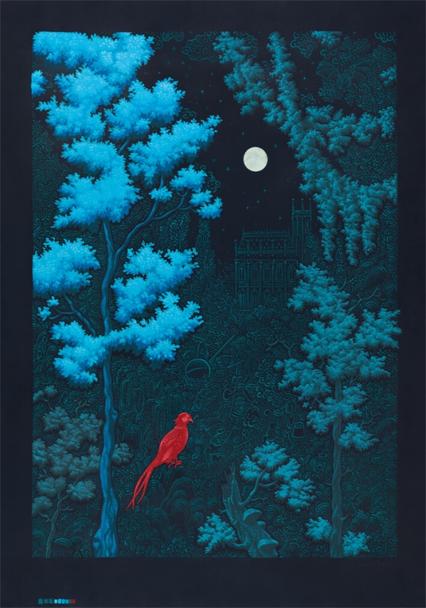 ilustrace Bažant ve Stromovce (festival Lustr), Zatmění (DECHEM) a pro vizuál festivalu LUSTR 2017