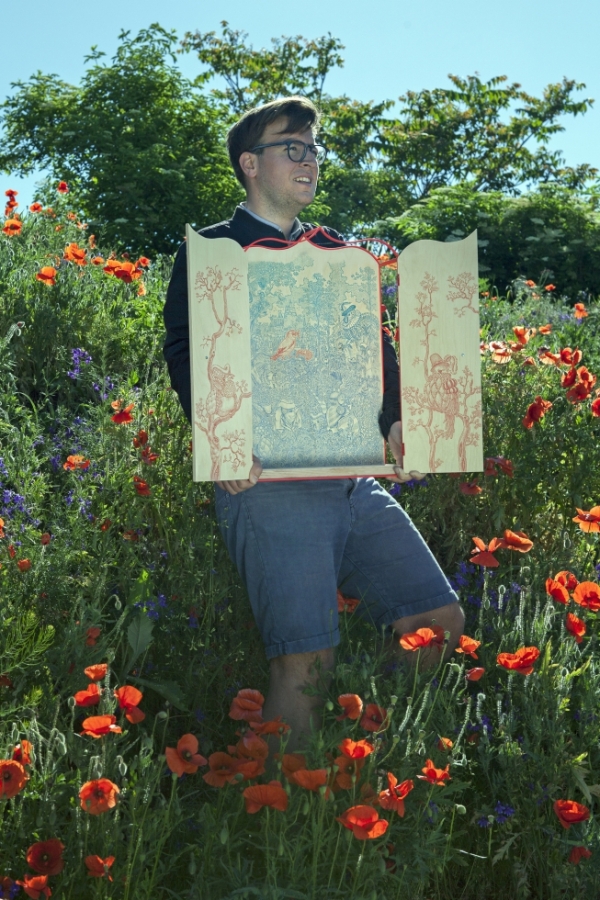 tapeta pro Galerii Myšák, (Ambiente), ilustrace pro Oltář sv. Františka (Křehký) a pro výstavu Theatrum Aeternitatis Florae (klášter Kladruby)