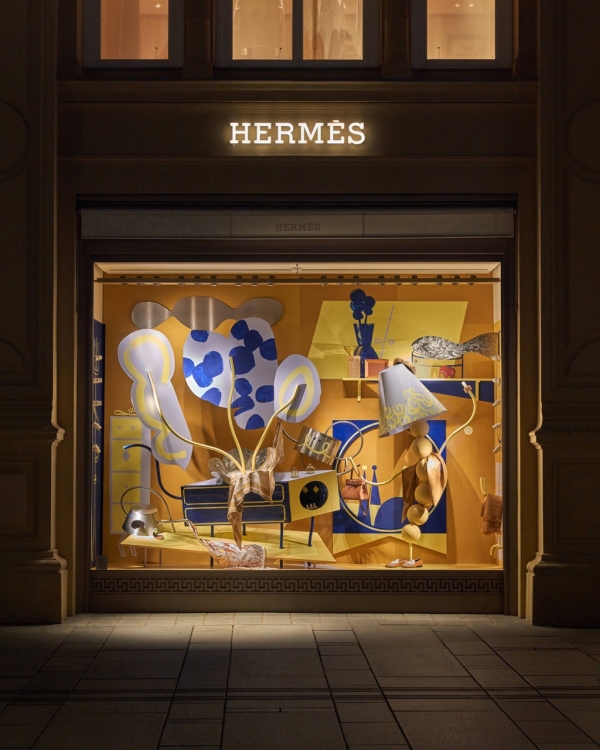 window design pro Hermès (spolupráce: Patrik Antczak)