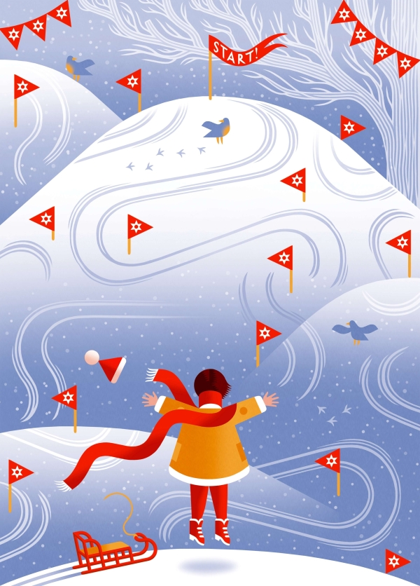 ilustrace knihy Pepína z Longitálu (Petra Hilbert, Slovart) a pro Pátek Lidových novin