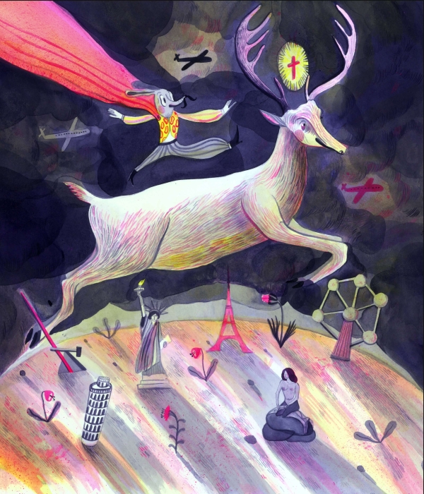 ilustrace knih Bylinkář: přírodní kouzla naší babičky (Monika Golasovská, Labyrint), Tonča a krasojezdec (Robin Král, Běžíliška) a Příběhostroj (René Nekuda a kol. autorů, Labyrint)