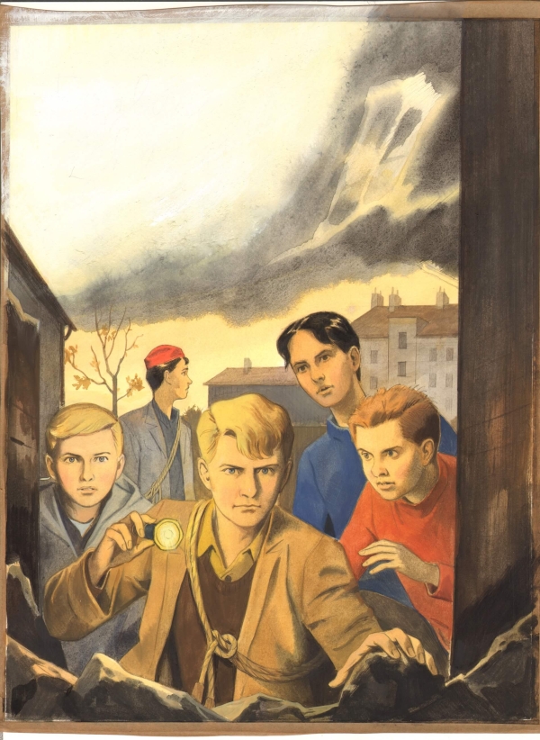 ilustrace pro knihu Záhada hlavolamu (Jaroslav Foglar, Albatros) a pro tituly Modern Czech Classics 2019 (Karolinum)