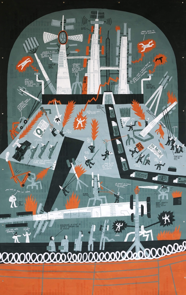 série ilustrací NE-U-VĚ-ŘI-TEL-NÁ fantasmagorie, ilustrace knih Co je vlastně design? (Kateřina Přidalová, UMPRUM), Odsunuté děti (Jan Blažek, Marek Toman, Post Bellum) a Kluk v ohni (Marka Míková, Cesta domů)