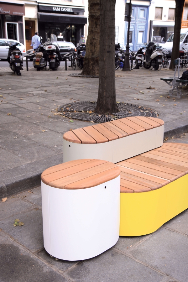 kolekce městského mobiliáře Urban Islands (Lucie Koldová, Dan Yeffet), lavičky pro seniory Diva Solo a odpadkové koše Nanuk (David Karásek, Radek Hegmon)