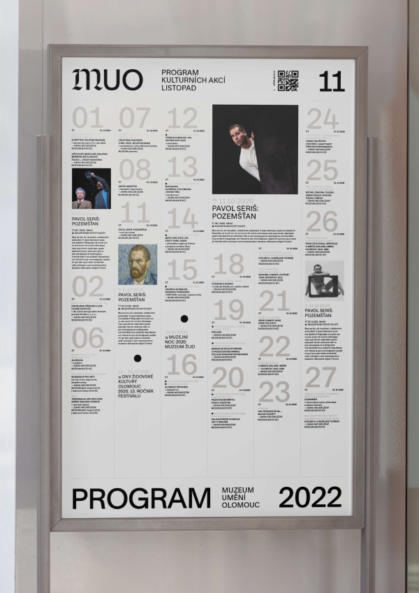 vizuální identita pro Muzeum umění Olomouc