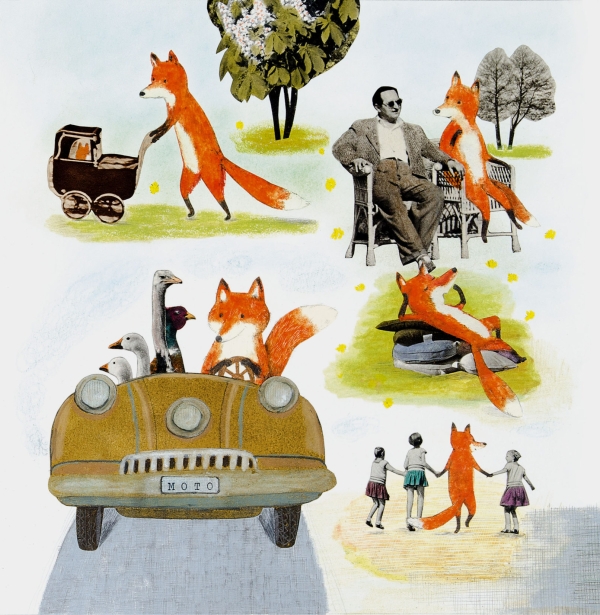 ilustrace knihy O čem sní (Petr Borkovec, Běžíliška)